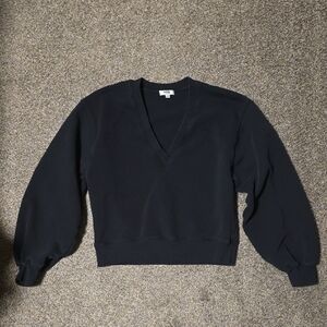 Agolde Black V-Neck Sweatshirt